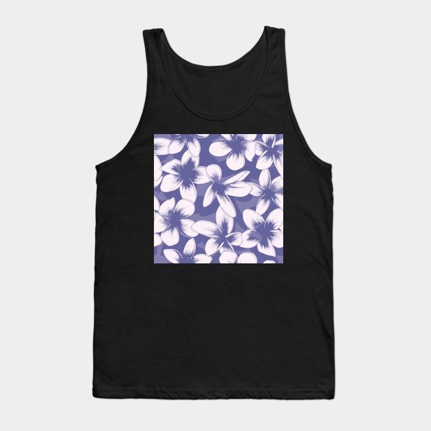 Ultra Violet  Frangipani Tank Top by deepfuze